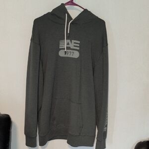 American Eagle Outfitters Dark Gray/Green Hoodie